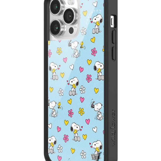 Wildflower iPhone case 14 Pro Max Madhappy x Peanuts Collab Blue Cute
