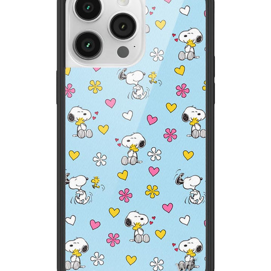 Wildflower iPhone case 14 Pro Max Madhappy x Peanuts Collab Blue Cute