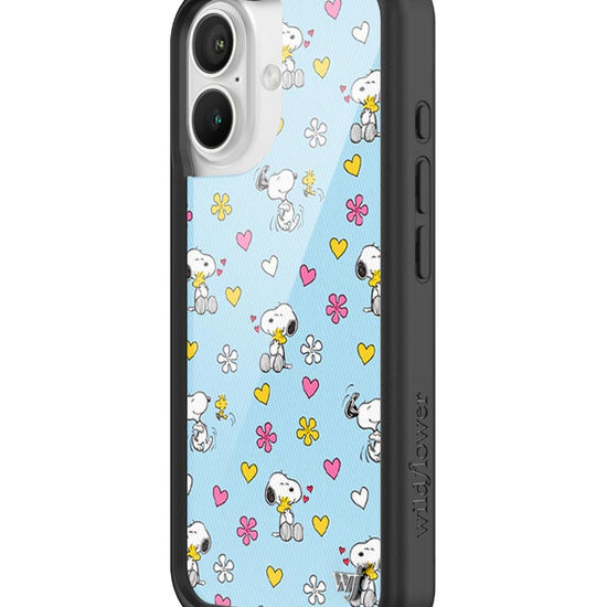 Wildflower iPhone case 16 Madhappy x Peanuts Collab Blue Cute