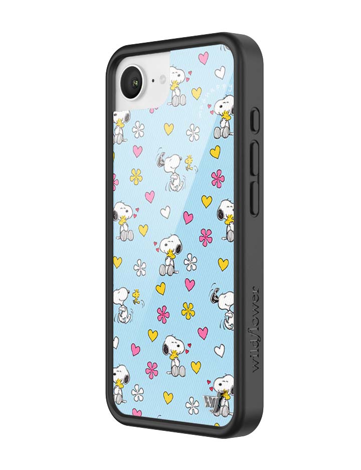 Wildflower iPhone case 16e Madhappy x Peanuts Collab Blue Cute