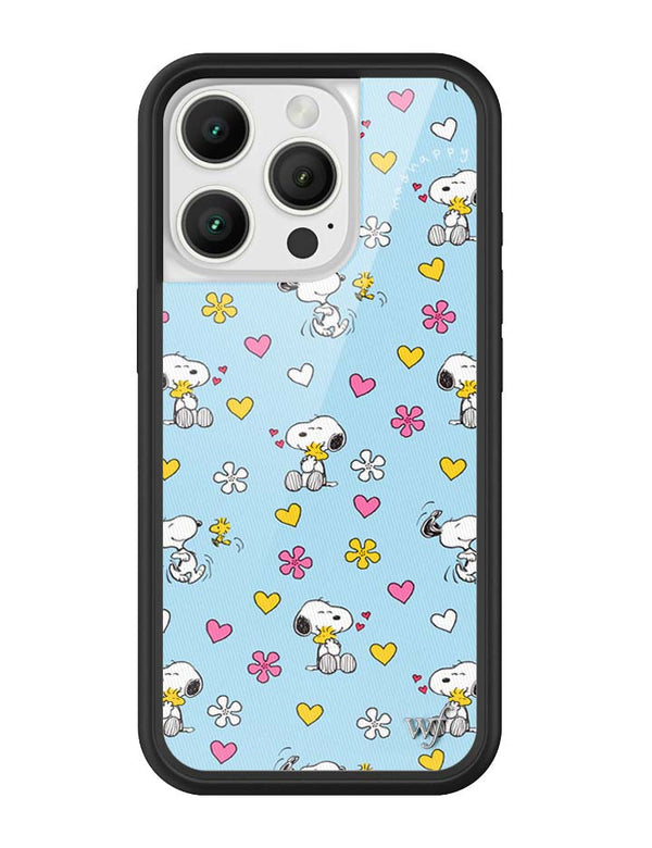Wildflower iPhone case 16 Pro Madhappy x Peanuts Collab Blue Cute
