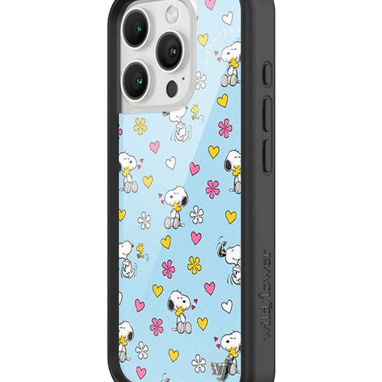 Wildflower iPhone case 16 Pro Madhappy x Peanuts Collab Blue Cute