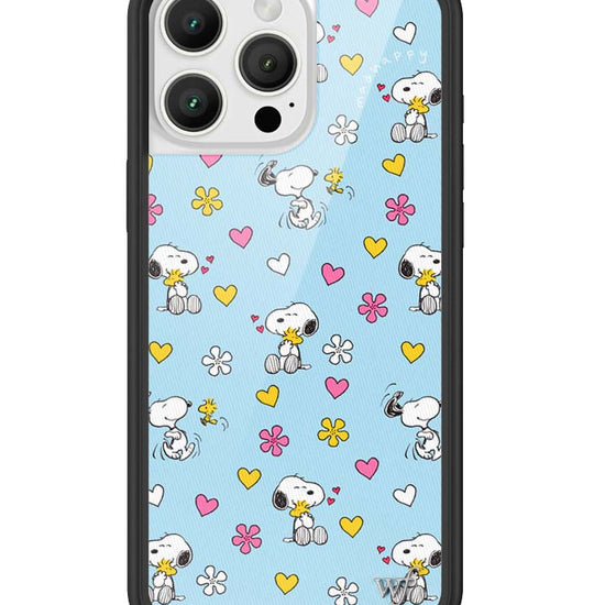 Wildflower iPhone case 16 Pro Max Madhappy x Peanuts Collab Blue Cute