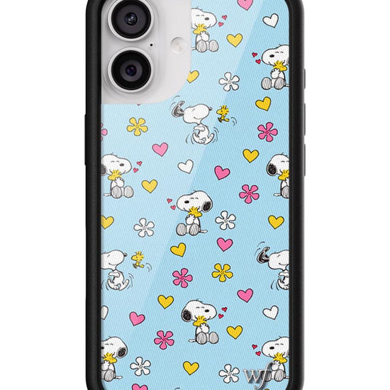 Wildflower iPhone case 17 Madhappy x Peanuts Collab Blue Cute