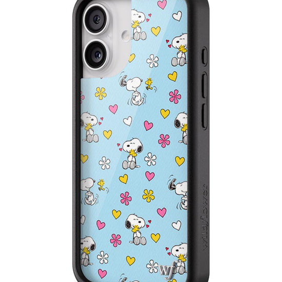 Wildflower iPhone case 17 Madhappy x Peanuts Collab Blue Cute