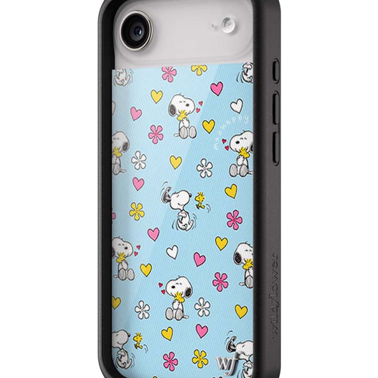 Wildflower iPhone case Air Madhappy x Peanuts Collab Blue Cute