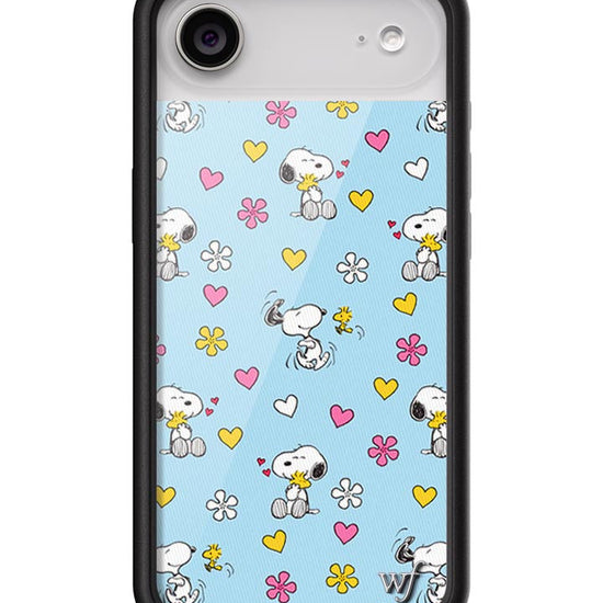 Wildflower iPhone case Air Madhappy x Peanuts Collab Blue Cute