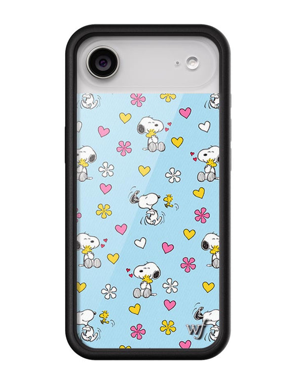 Wildflower iPhone case Air Madhappy x Peanuts Collab Blue Cute