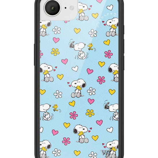 Wildflower iPhone case 17e Madhappy x Peanuts Collab Blue Cute