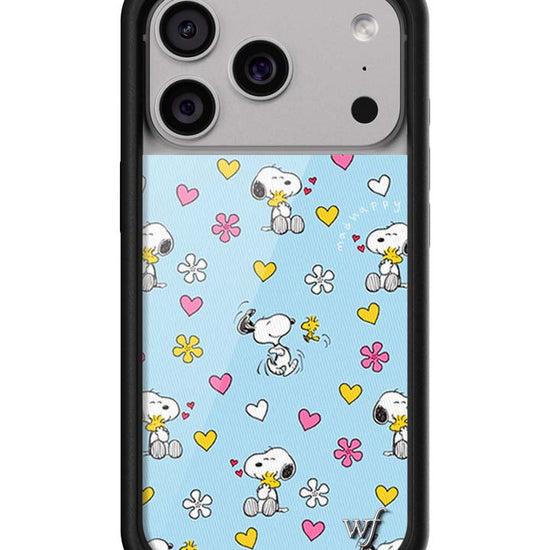 Wildflower iPhone case 17 Pro Madhappy x Peanuts Collab Blue Cute