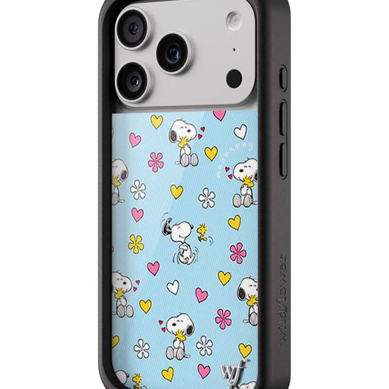 Wildflower iPhone case 17 Pro Madhappy x Peanuts Collab Blue Cute