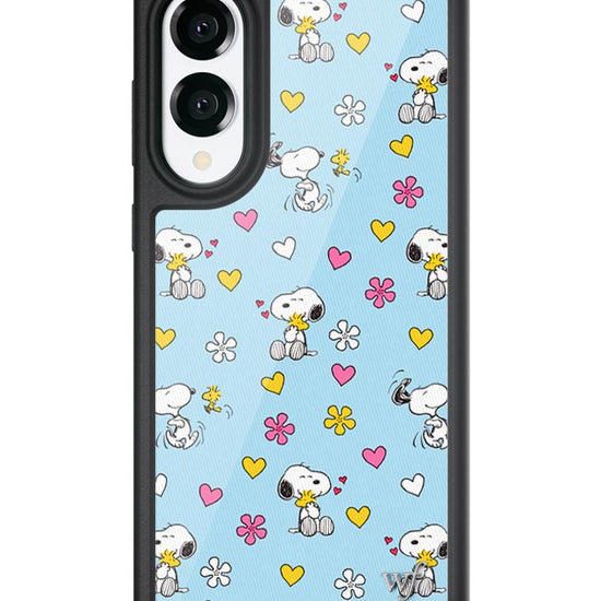Wildflower Galaxy S25 case Edge Madhappy x Peanuts Collab Blue Cute