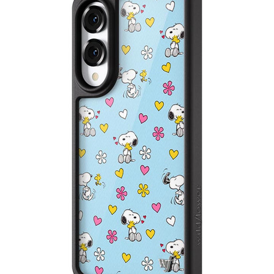 Wildflower Galaxy S25 case Edge Madhappy x Peanuts Collab Blue Cute