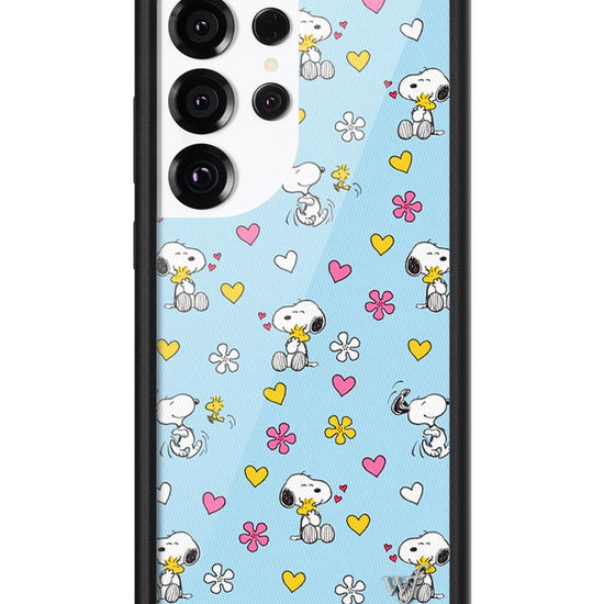 Wildflower Galaxy S25 case Ultra Madhappy x Peanuts Collab Blue Cute