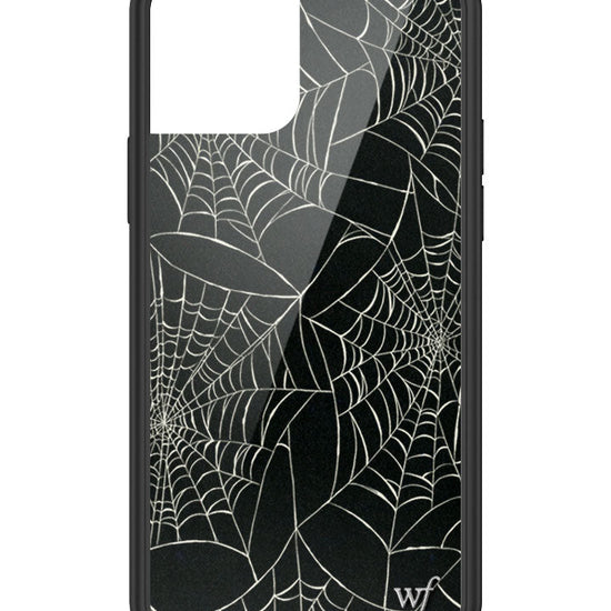 Wildflower iPhone case 12 Pro Itsy Bitsy Spider Black Cute