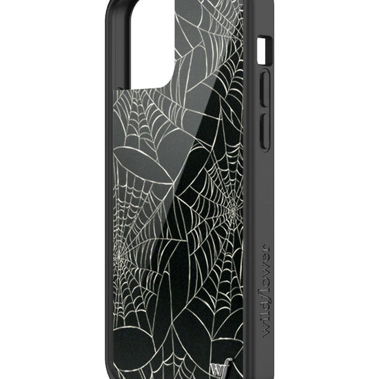 Wildflower iPhone case 12 Pro Itsy Bitsy Spider Black Cute