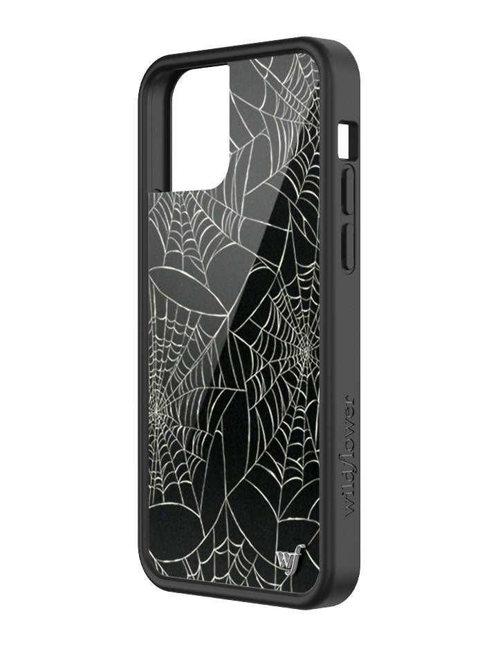 Wildflower iPhone case 12 Pro Itsy Bitsy Spider Black Cute