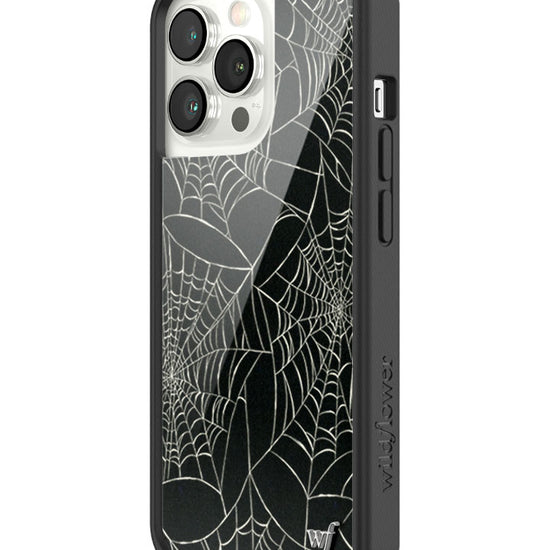 Wildflower iPhone case 13 Pro Itsy Bitsy Spider Black Cute