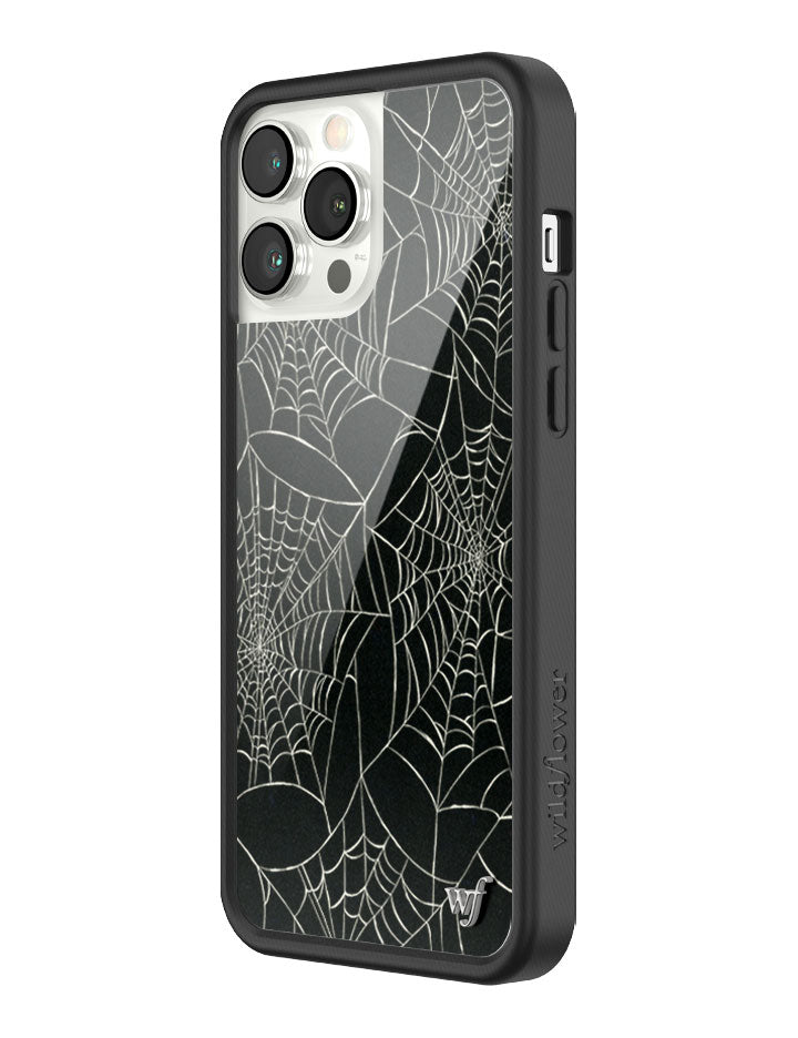 Wildflower iPhone case 13 Pro Max Itsy Bitsy Spider Black Cute