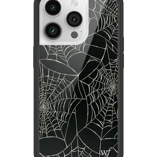 Wildflower iPhone case 14 Pro Itsy Bitsy Spider Black Cute