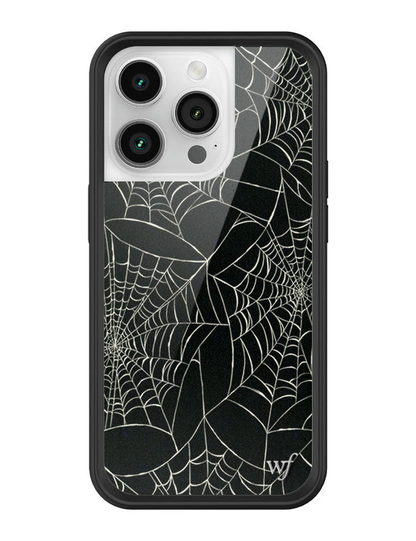 Wildflower iPhone case 14 Pro Itsy Bitsy Spider Black Cute