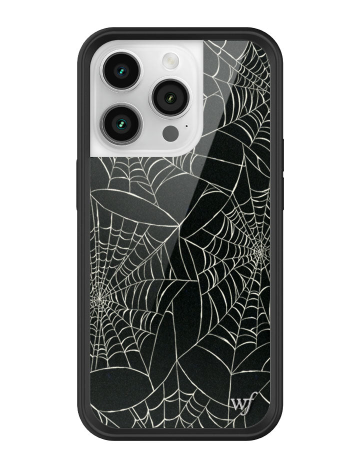 Wildflower iPhone case 14 Pro Itsy Bitsy Spider Black Cute