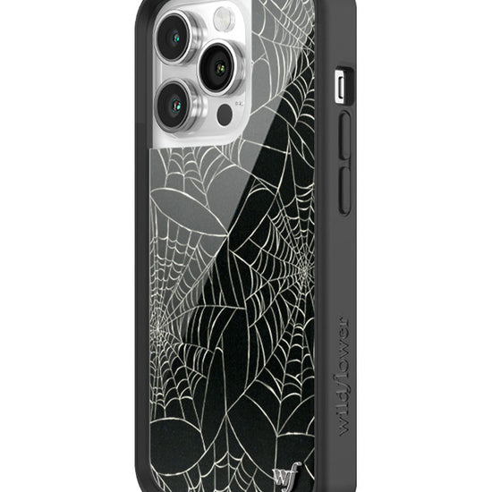 Wildflower iPhone case 14 Pro Itsy Bitsy Spider Black Cute