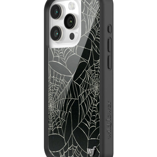 Wildflower iPhone case 15 Pro Itsy Bitsy Spider Black Cute