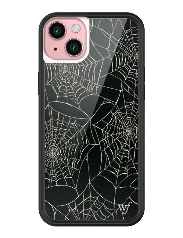 Wildflower iPhone case 15 Plus Itsy Bitsy Spider Black Cute
