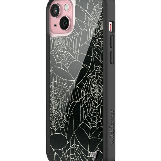 Wildflower iPhone case 15 Plus Itsy Bitsy Spider Black Cute