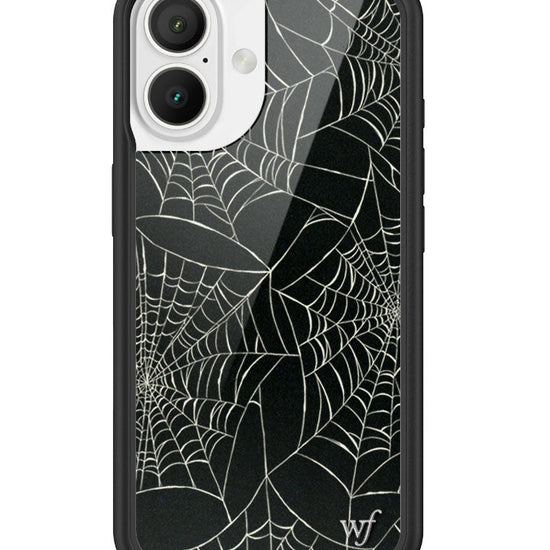 Wildflower iPhone case 16 Itsy Bitsy Spider Black Cute