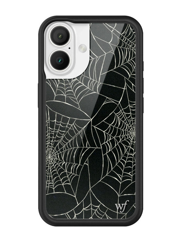 Wildflower iPhone case 16 Itsy Bitsy Spider Black Cute