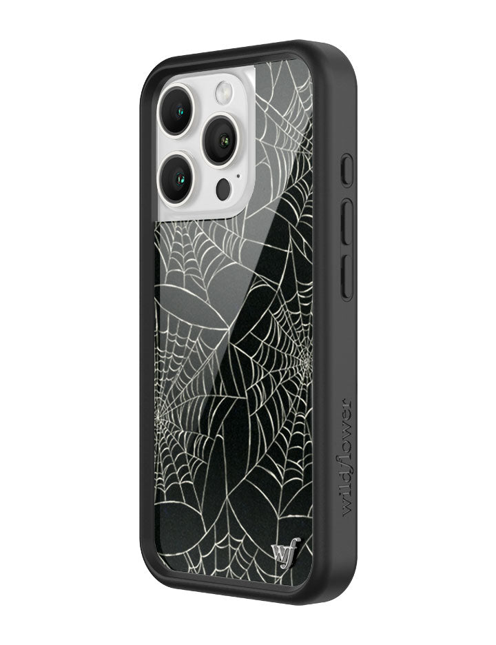 Wildflower iPhone case 16 Pro Itsy Bitsy Spider Black Cute