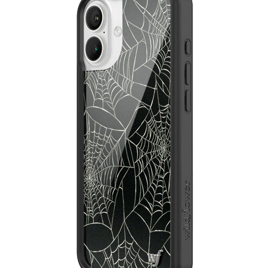 Wildflower iPhone case 16 Plus Itsy Bitsy Spider Black Cute