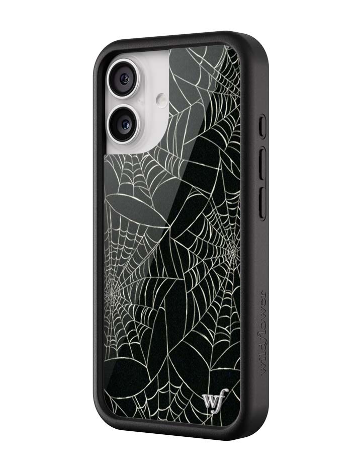 Wildflower iPhone case 17 Itsy Bitsy Spider Black Cute