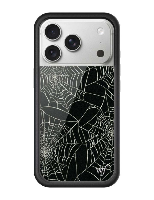 Wildflower iPhone case 17 Pro Itsy Bitsy Spider Black Cute