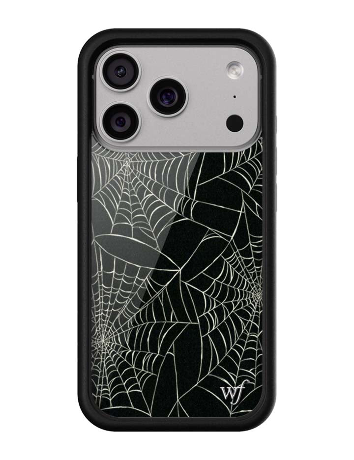 Wildflower iPhone case 18 Pro Itsy Bitsy Spider Black Cute