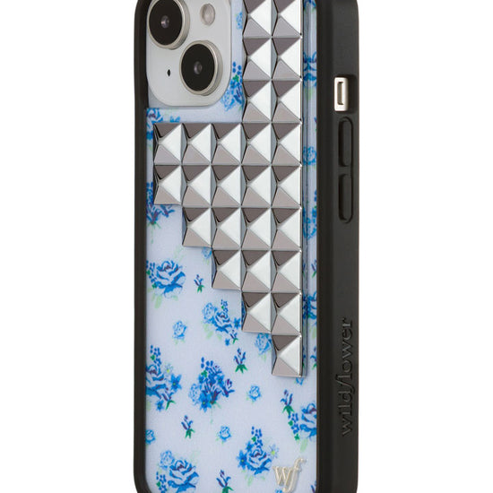 Wildflower iPhone case 13 Forget Me Not Floral Stud Cute