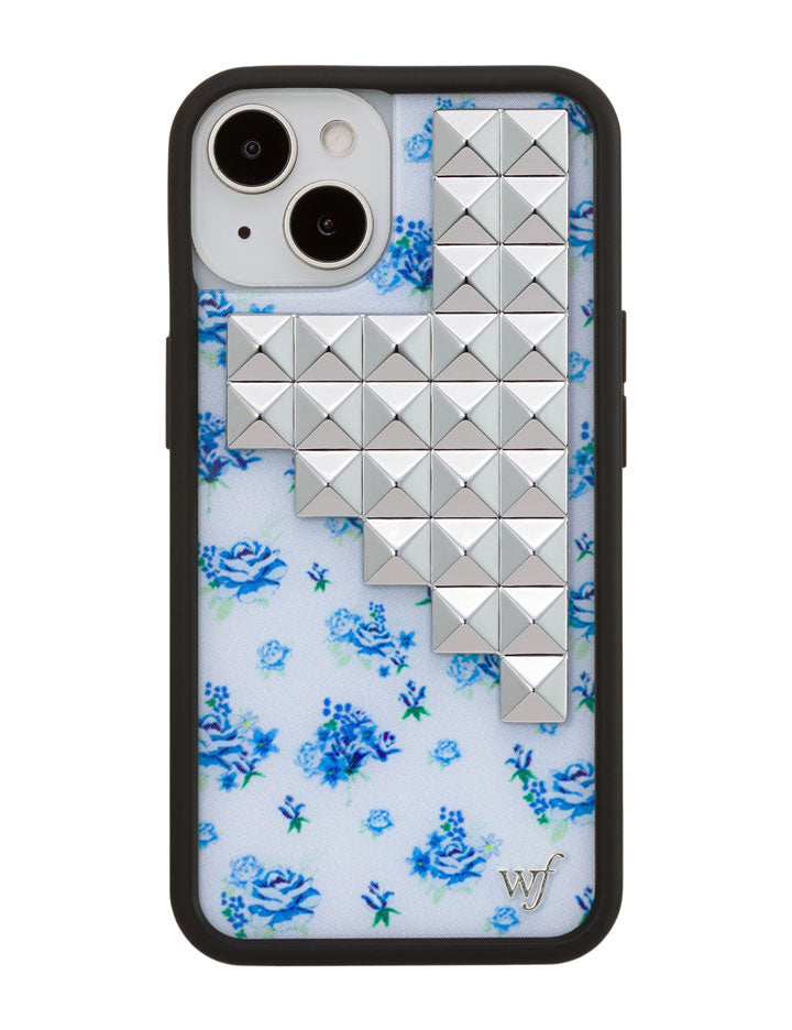 Wildflower iPhone case 14 Forget Me Not Floral Stud Cute
