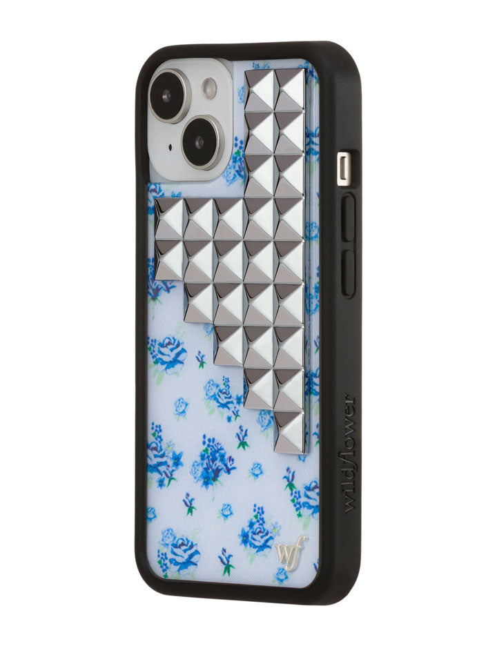 Wildflower iPhone case 14 Forget Me Not Floral Stud Cute
