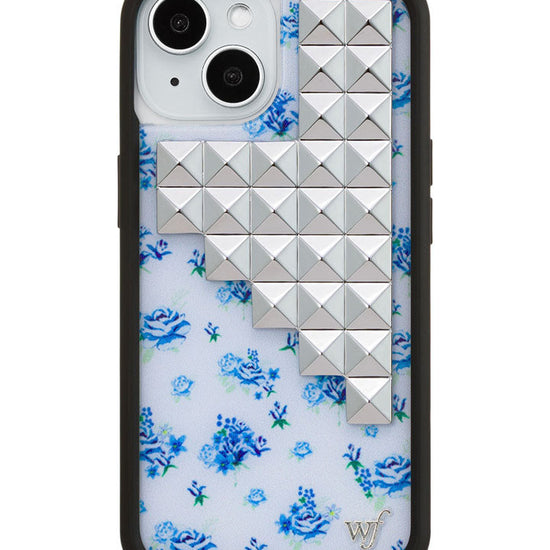 Wildflower iPhone case 15 Forget Me Not Floral Stud Cute