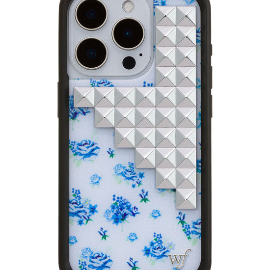 Wildflower iPhone case 15 Pro Forget Me Not Floral Stud Cute