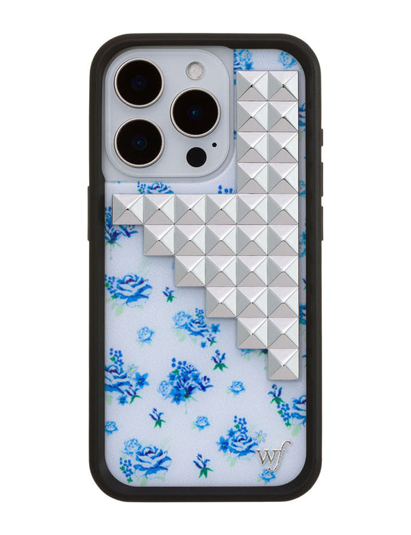 Wildflower iPhone case 15 Pro Forget Me Not Floral Stud Cute