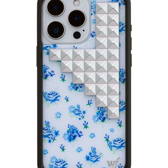 Wildflower iPhone case 15 Pro Max Forget Me Not Floral Stud Cute