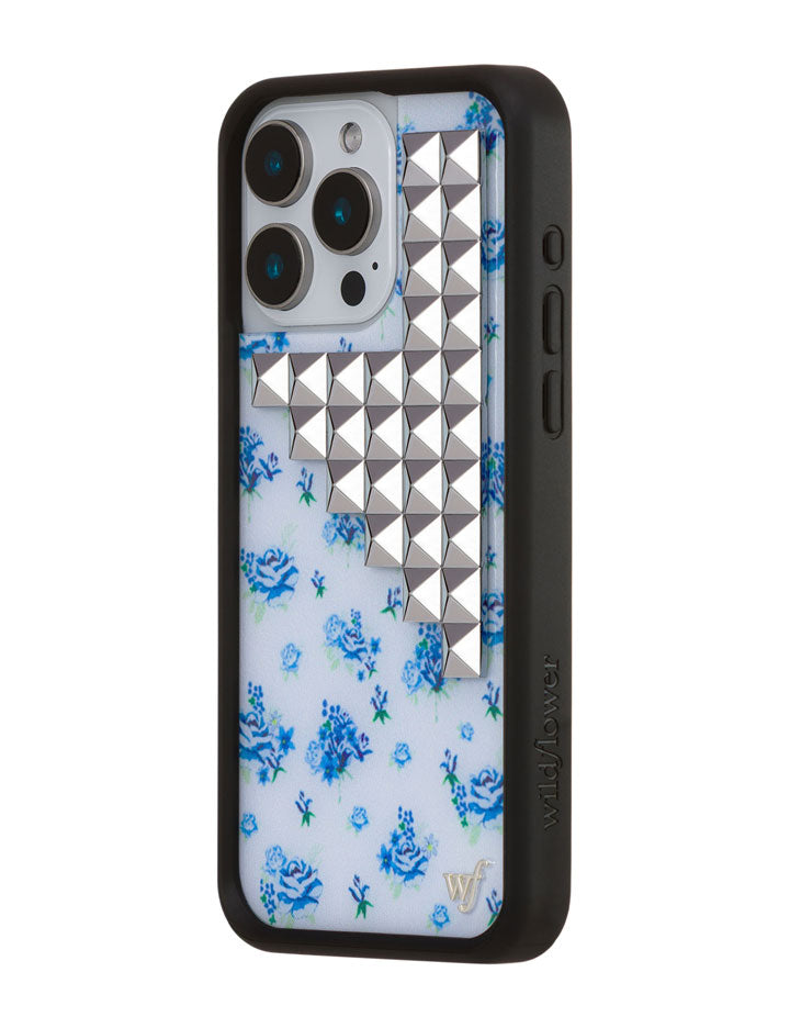 Wildflower iPhone case 15 Pro Max Forget Me Not Floral Stud Cute