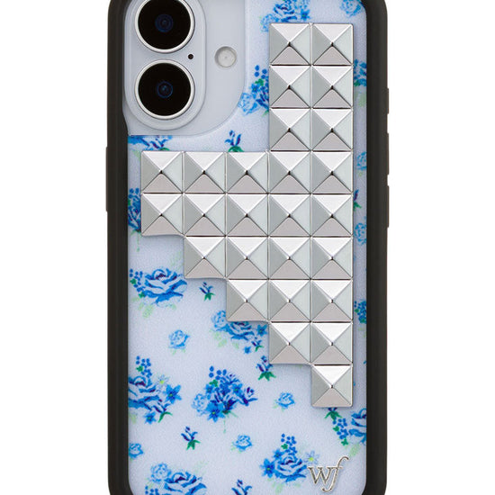 Wildflower iPhone case 16 Forget Me Not Floral Stud Cute