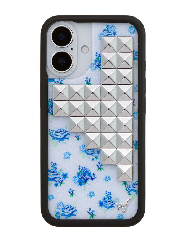 Wildflower iPhone case 16 Forget Me Not Floral Stud Cute