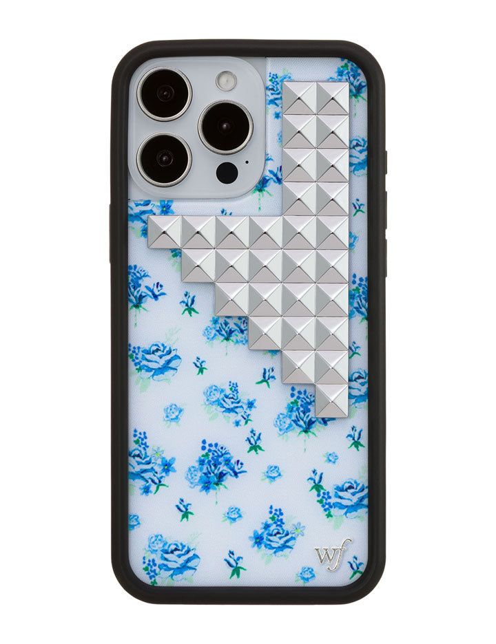 Forget Me Not Floral Stud iPhone 16 Pro Max Case