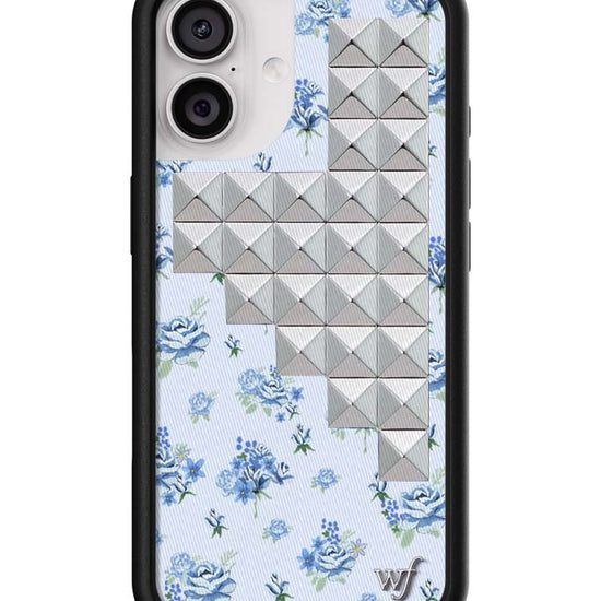 Wildflower iPhone case 17 Forget Me Not Floral Stud Cute