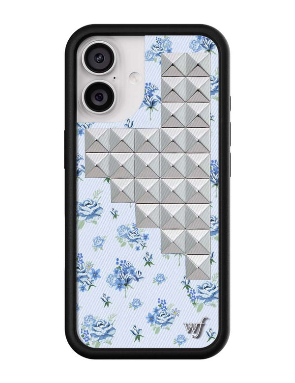 Wildflower iPhone case 17 Forget Me Not Floral Stud Cute